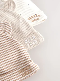 Naturel Milk Club - Baby Beanies 3 Pack (0-12mths)