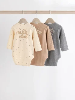 Naturel Milk Club - Set van 3 babyrompertjes