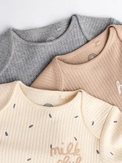 Naturel Milk Club - Set van 3 babyrompertjes