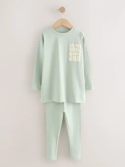 Naturel slogan - Legging pyjama's verpakking van 3 (3 - 16 jr)