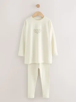 Naturel slogan - Legging pyjama's verpakking van 3 (3 - 16 jr)