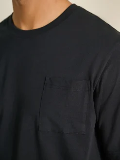 Naturel/zwart geruit - Jersey pyjama met korte mouwen