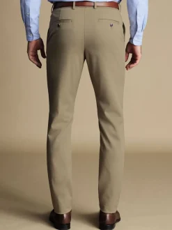 Natuurlijk - Normale Pasvorm - Charles Tyrwhitt - Ultieme strijkvrije Franse slim-fit chino