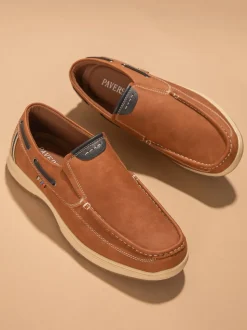 Natuurlijk - Pavers blauwe bootschoenen met instapmodel