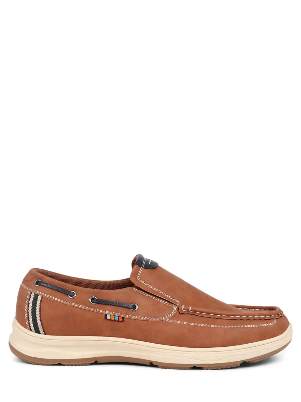 Natuurlijk - Pavers blauwe bootschoenen met instapmodel