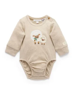 Natuurlijk - Purebaby Appliqué Bodysuit