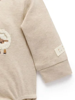 Natuurlijk - Purebaby Appliqué Bodysuit