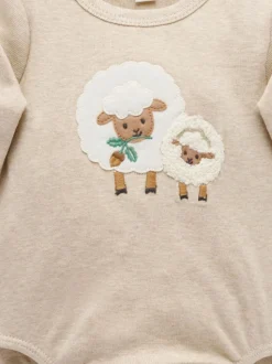Natuurlijk - Purebaby Appliqué Bodysuit