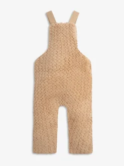 Natuurlijk - The Little Tailor - Set van dikke tuinbroek van sherpafleece en body voor baby's