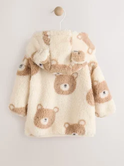 Natuurlijk berengezicht - Fleece Jack met ritssluiting (0mnd-2jr)