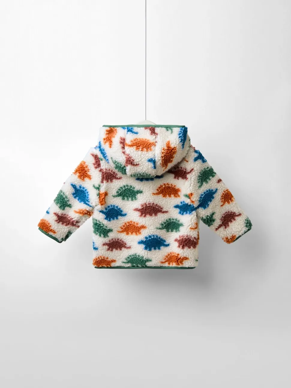 Natuurlijke Stegosaurus - JoJo Maman Bébé Checkerboard Hooded Borg Jacket