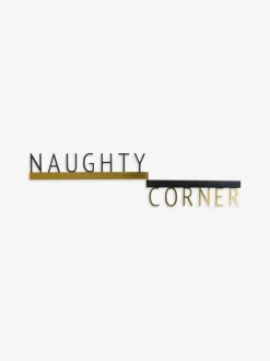 Naughty Corner Metal Folding Wall Sign