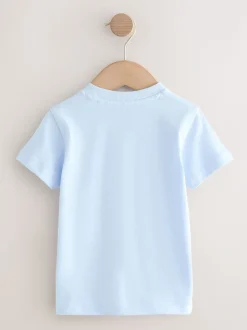 Navy Sea Animal - Verpakking van 3 T-shirts met korte mouwen en applicatie (3mnd-7jaar)
