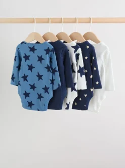 Navy Star - Set van 5 rompertjes met lange mouwen