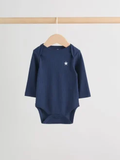Navy Star - Set van 5 rompertjes met lange mouwen