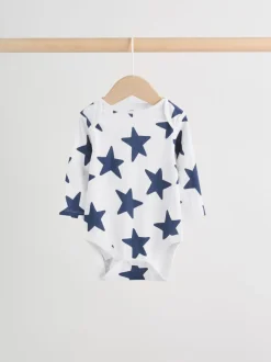 Navy Star - Set van 5 rompertjes met lange mouwen