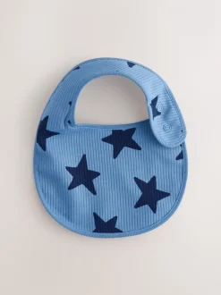 Navy Star - Verpakking met 5 babyslabbetjes