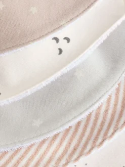 Neutraal - 5 Kwijlslabbetjes voor baby's