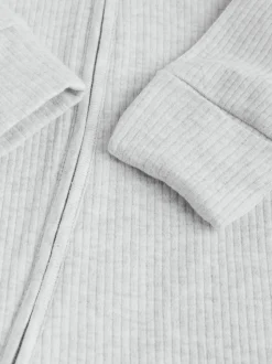 Neutraal - 5 Verpakking van babypyjama's met tweewegrits en voetjes (0-2jr)