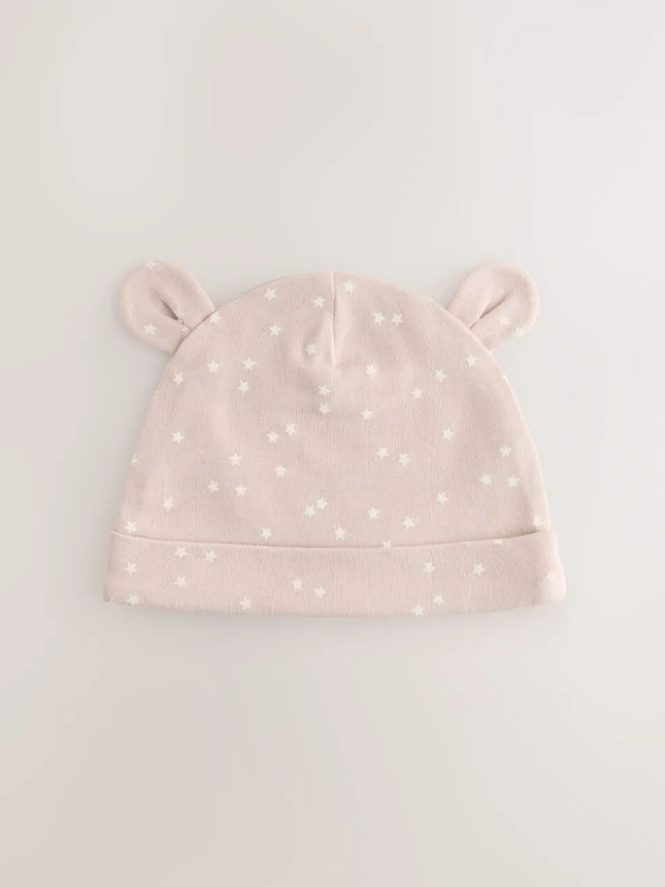 Neutraal - Baby 100% katoenen beanie-mutsen set van 3 (0-12mnd)