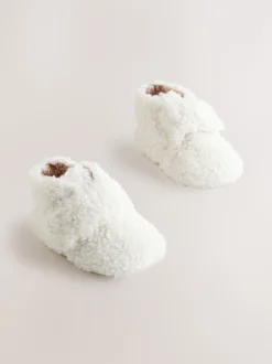 Neutraal - Baby Cosy Boots met Klittenbandsluiting (0-18maanden)