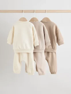 Neutraal - Baby Sweatshirt en Joggingbroeken Set 6 stuks (0mnd-3jaar)