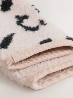 Neutraal - Babyjas van borg met luipaardprint (0mnd -2jr)