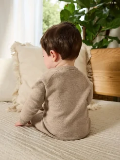 Neutraal - Babyset met gebreide trui en legging (0mnd-2jr)