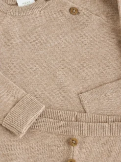 Neutraal - Babyset met gebreide trui en legging (0mnd-2jr)