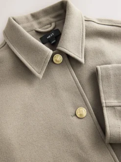 Neutraal - Brushed Collared Jacket