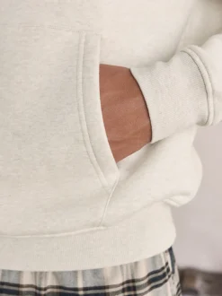 Neutraal - Check Bottoms Long Sleeve Hoodie Set