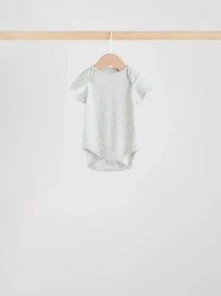 Neutraal - Essential set van 5 babyrompertjes met korte mouwen