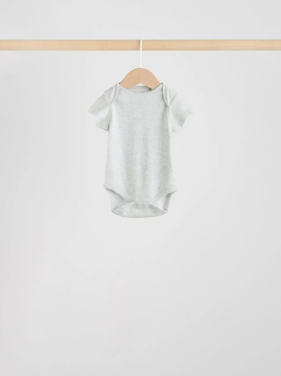 Neutraal - Essential set van 5 babyrompertjes met korte mouwen