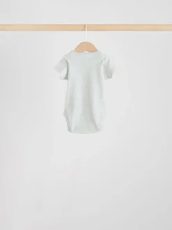 Neutraal - Essential set van 5 babyrompertjes met korte mouwen