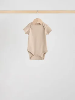 Neutraal - Essential set van 5 babyrompertjes met korte mouwen