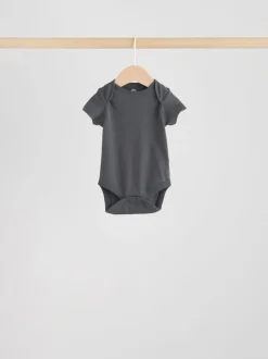 Neutraal - Essential set van 5 babyrompertjes met korte mouwen