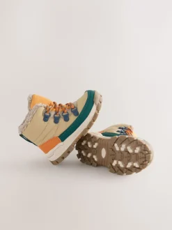 Neutraal - Gewatteerde hoge wandelschoenen met veters