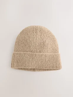 Neutraal - Grofgebreide beanie-muts (1-16jr)