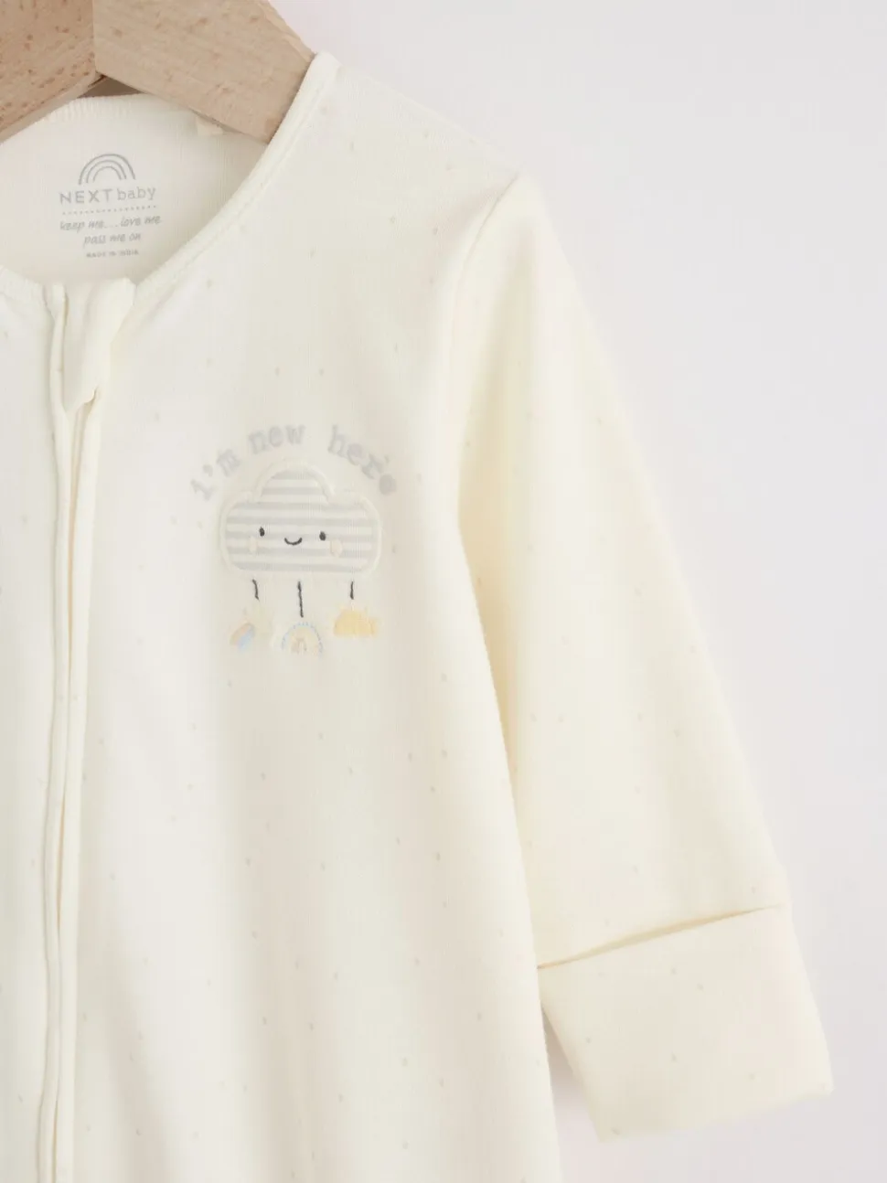 Neutraal - Im New Here Sleepsuit And Hat Set (0-9mths)