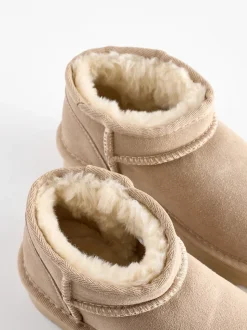 Neutraal - Lage schoenen mini warmgevoerde waterafstotende suède Boots