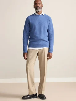 Neutraal - Normale Pasvorm - Signature - 100% Wollen broek met Motion Flex-tailleband