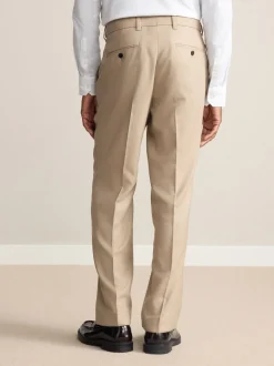 Neutraal - Normale Pasvorm - Signature - 100% Wollen broek met Motion Flex-tailleband