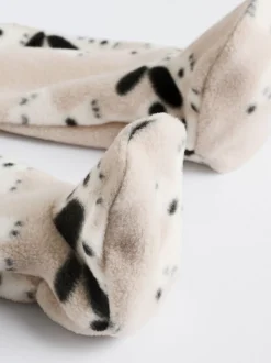 Neutraal - Set van 2 baby-onesies van microfleece met tweewegrits