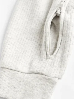 Neutraal - Set van 3 voetloze babypyjama's met 2-weg rits van 100% katoen (0 mnd - 3 jr)