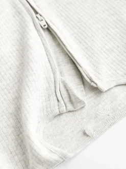 Neutraal - Set van 3 voetloze babypyjama's met 2-weg rits van 100% katoen (0 mnd - 3 jr)