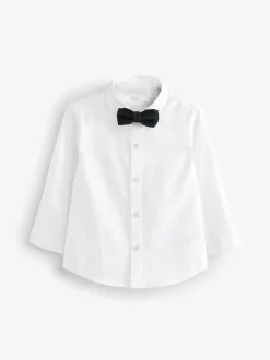 Neutraal - Set van blazer, overhemd, broek en vlinderstrik (3mnd -9jr)
