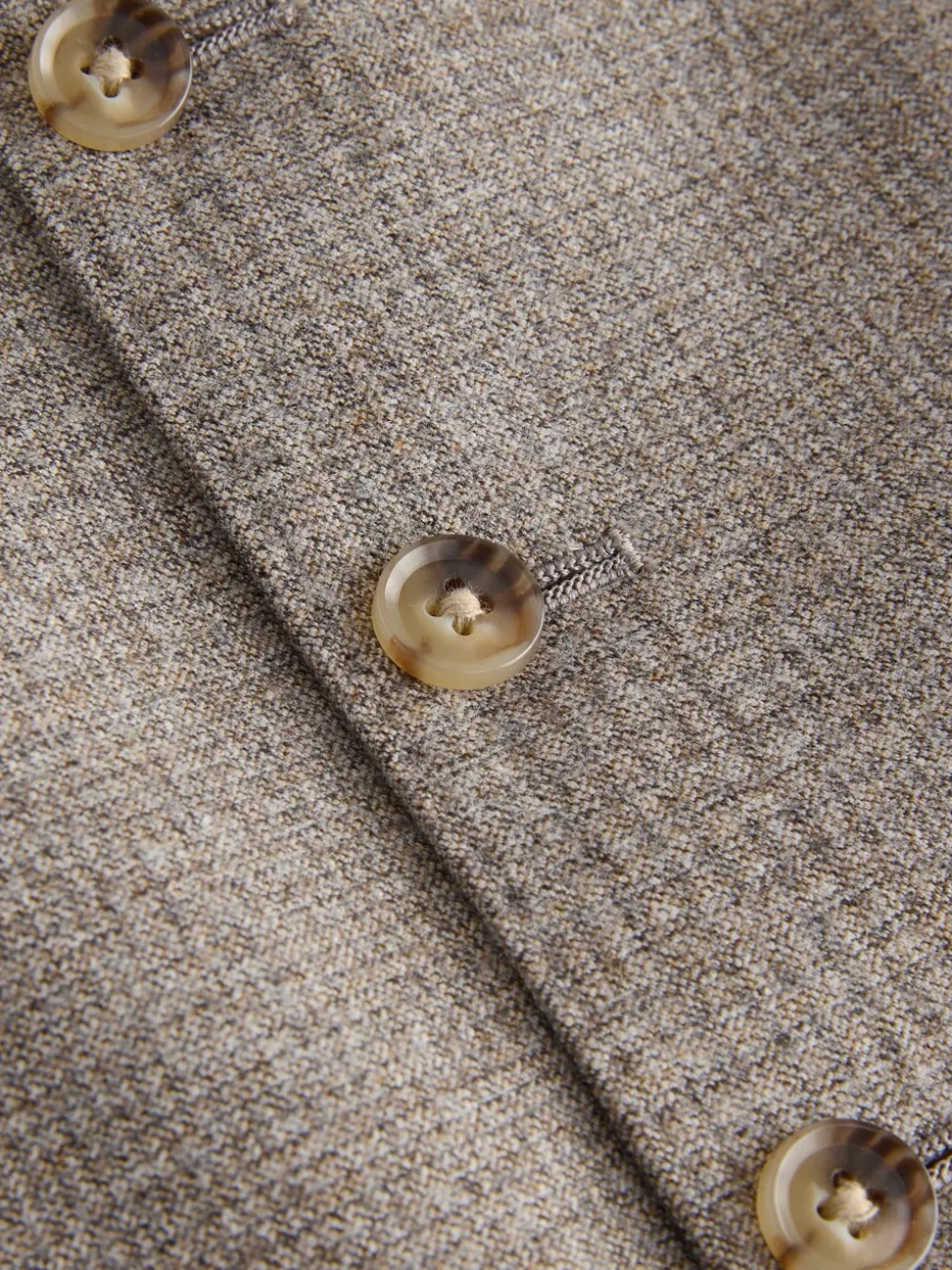 Neutraal - Signature Marzotto 100% Italiaans wollen Pak met ruitpatroon: gilet