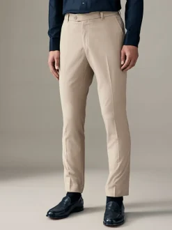 Neutraal - Slim Fit - Chique stretchy broek