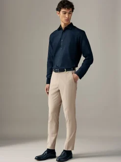 Neutraal - Slim Fit - Chique stretchy broek