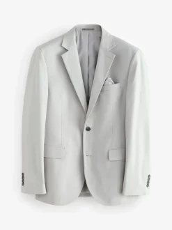Neutraal - Slim Fit - Kostuum met textuur: colbert